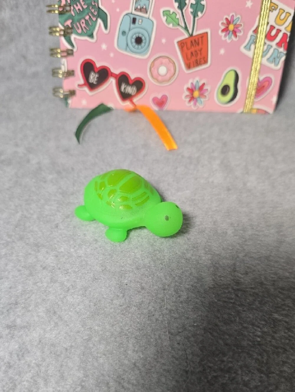 Save the Turtles Notebook with Mini Rubber Turtle